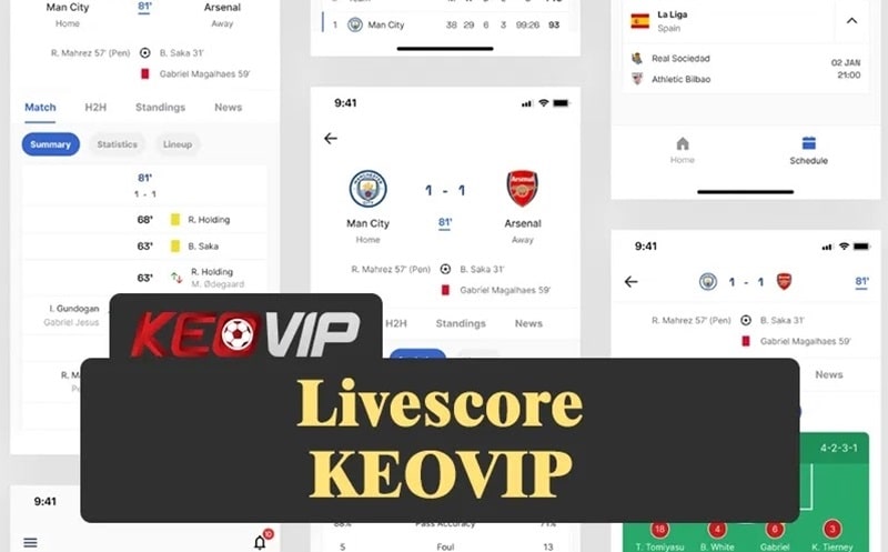 Livescore tại Keovip cập nhật tỷ số bóng đá trực tiếp từ mọi giải đấu lớn nhỏ trên thế giới