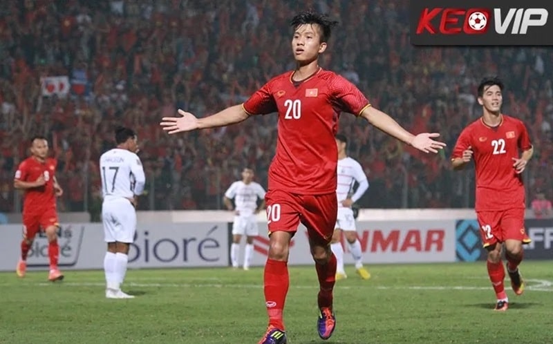 Văn Đức trong màu áo U23 Việt Nam tại giải U23 châu Á 2018